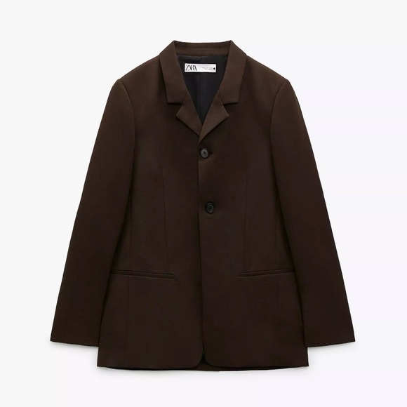Zara Jackets & Blazers - Zara Women‘s Dark Brown Tailored Blazer